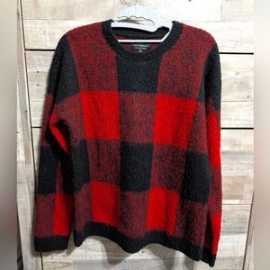 Red and black buffalo sweater